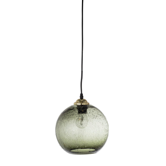 Lampe globe transparent vert - ALBER - maison bloom concept