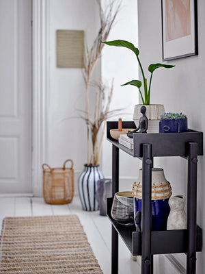 Vase à rayures blanches et noires - BURTON - maison bloom concept