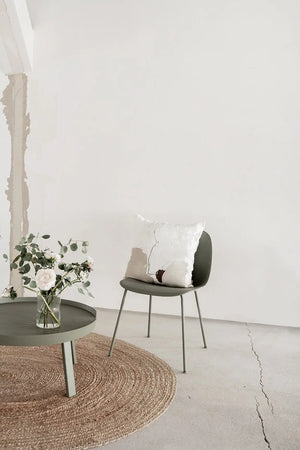 Housse de coussin minimaliste en lin - maison bloom concept