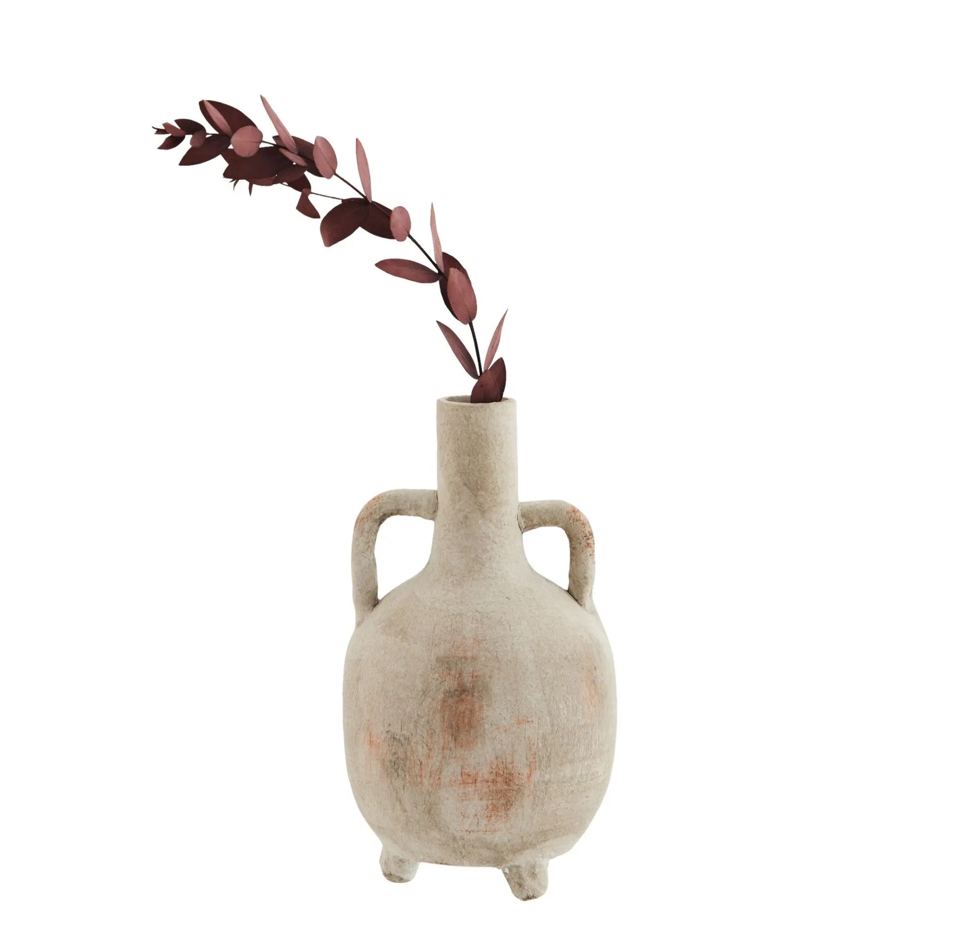Vase texturé beige en terre cuite - maison bloom concept
