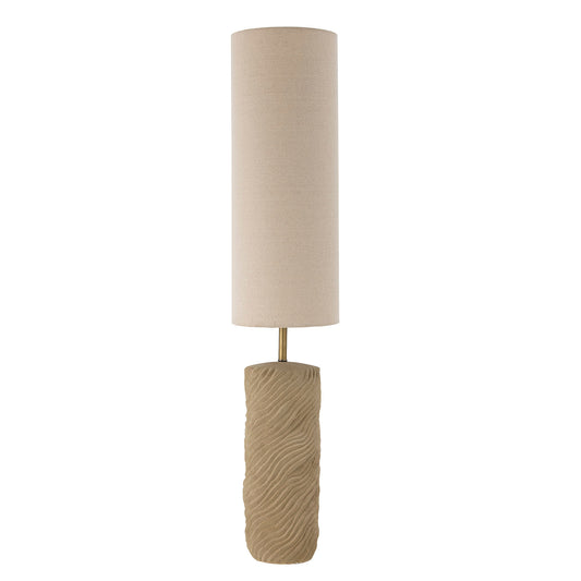 Lampe de sol en grès beige - PAYAH - maison bloom concept