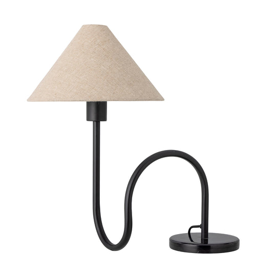 Lampe de table en Marbre noire - EMALINE - maison bloom concept