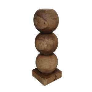 Piedestal boule en bois - BULB - maison bloom concept