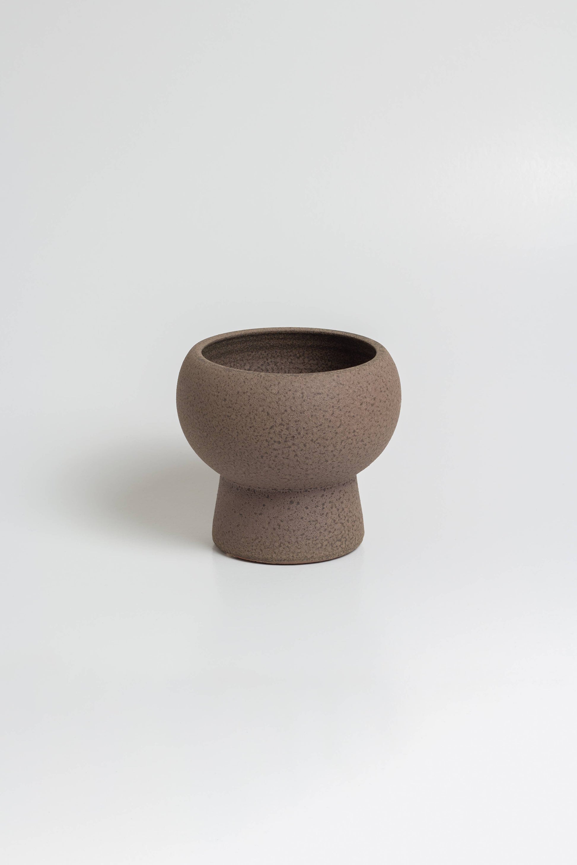 Vase brun émaillé fait-main en céramique - HOLDEN - maison bloom concept