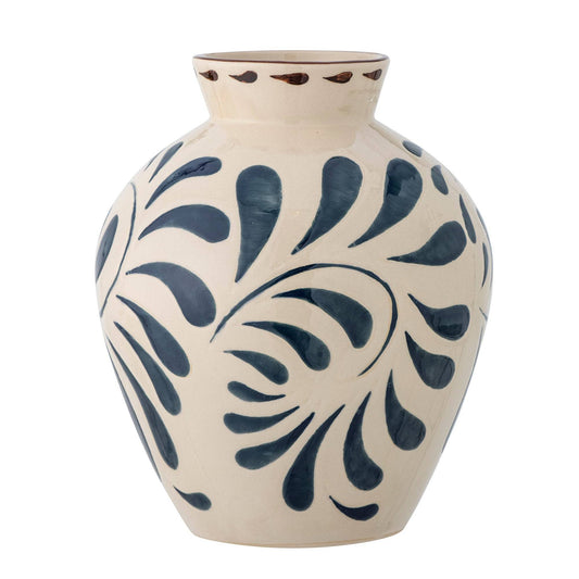 vase artisanal gres bleu 