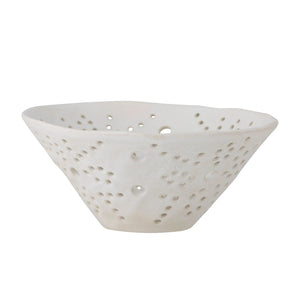 Bloomingville Dalena Bowl, White, StonewareMaison Bloom Concept 