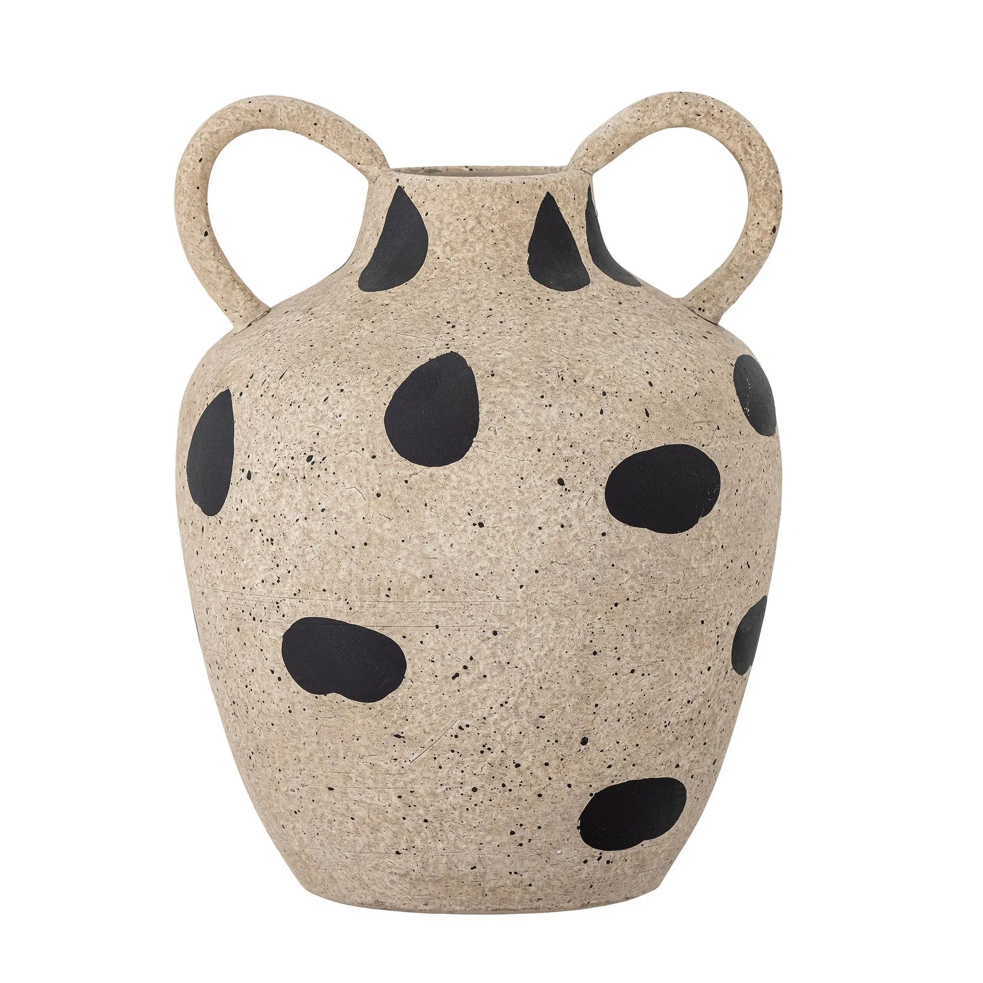 Vase à anses en grès beige - DALMA - maison bloom concept