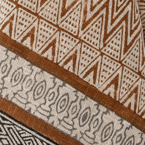 Plaid en coton à motif marron - MADIGAN - maison bloom concept