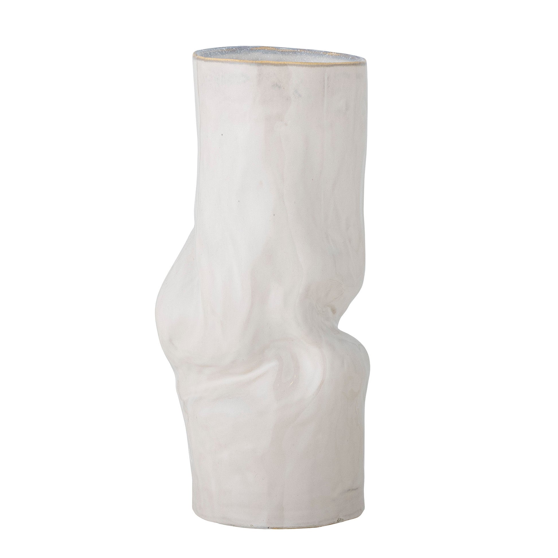 Vase en grès blanc - ARABA - maison bloom concept