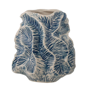 Vase en grès bleu - GUXI - maison bloom concept