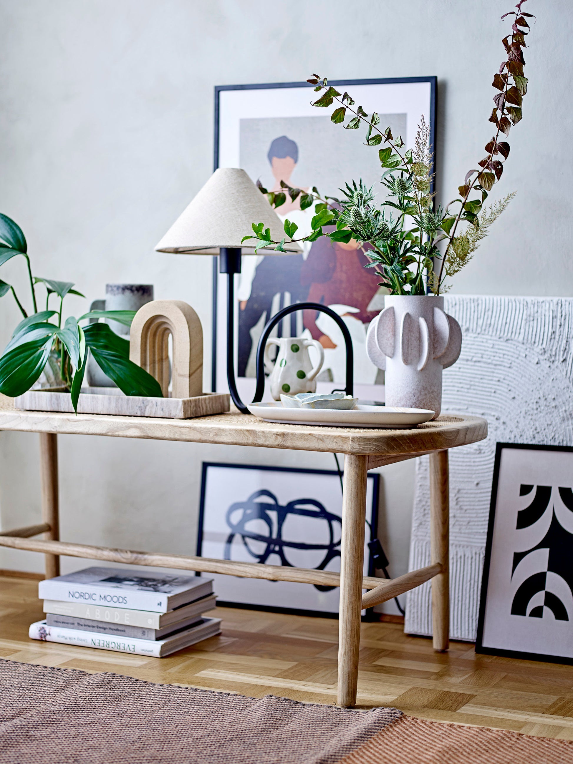 Lampe de table en Marbre noire - EMALINE - maison bloom concept