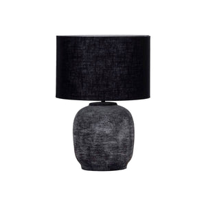 Lampe noire en argile texturée - TAHIMaison Bloom Concept 